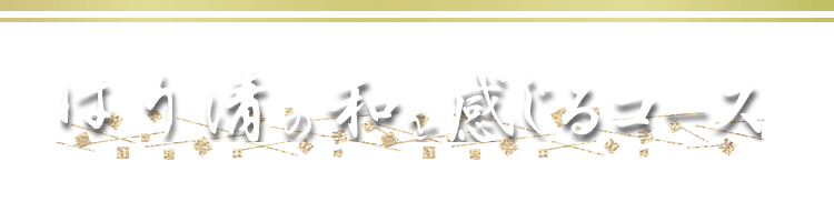 はり清の和を感じるコース